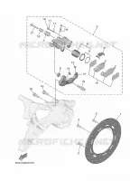 ETRIER DE FREIN ARRIERE pour Yamaha TRICITY 2022