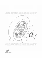 ROUE ARRIERE / SYSTÈME DE FREIN pour Yamaha XMAX 2022