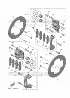 ETRIER DE FREIN AR pour Yamaha WOLVERINE 2022