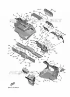 GARDE BOUE AVANT 1 pour Yamaha WOLVERINE 2022