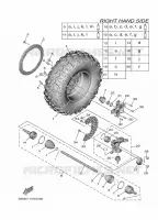 ROUE AVANT 2 pour Yamaha WOLVERINE 2022