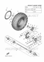 ROUE ARRIERE 2 pour Yamaha WOLVERINE 2022