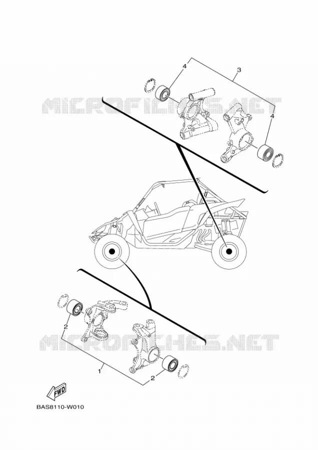 KIT PIECES D'ENTRETIEN Yamaha SIDE BY SIDE 1000 2022 YXZ  YXZ1000E