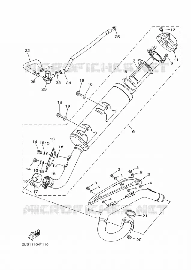 ECHAPPEMENT Yamaha QUAD 700 2022 RAPTOR  YFM700R