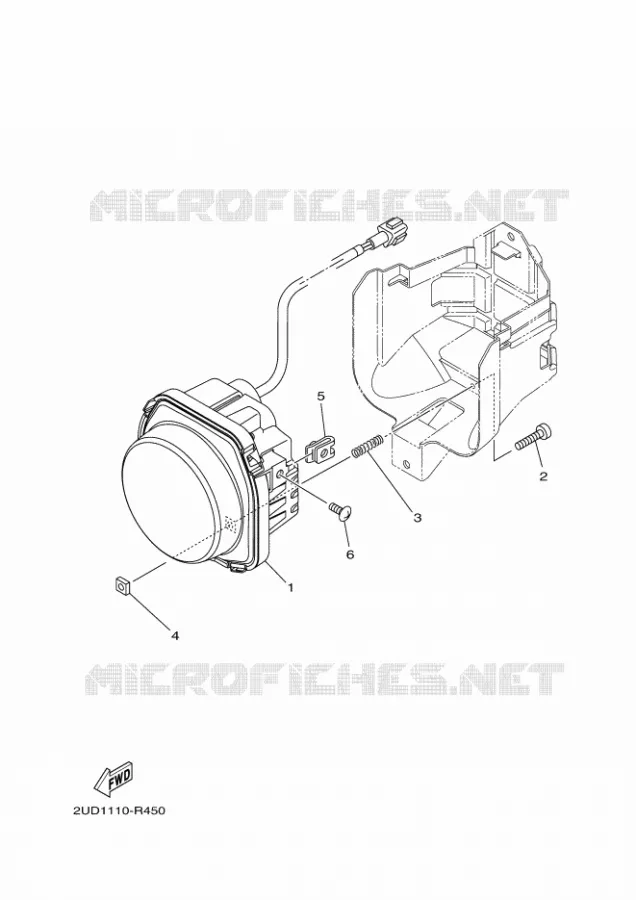 PHARE Yamaha QUAD 700 2022 GRIZZLY  YFM700FWAD