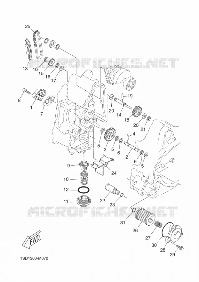 POMPE A HUILE Yamaha SCOOTER 400 2013 XMAX  YP400R
