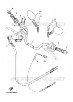 GUIDON ET CABLES pour Yamaha TDM 2010