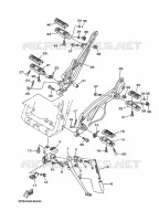 SUPPORT / REPOSE PIEDS pour Yamaha TDM 2010