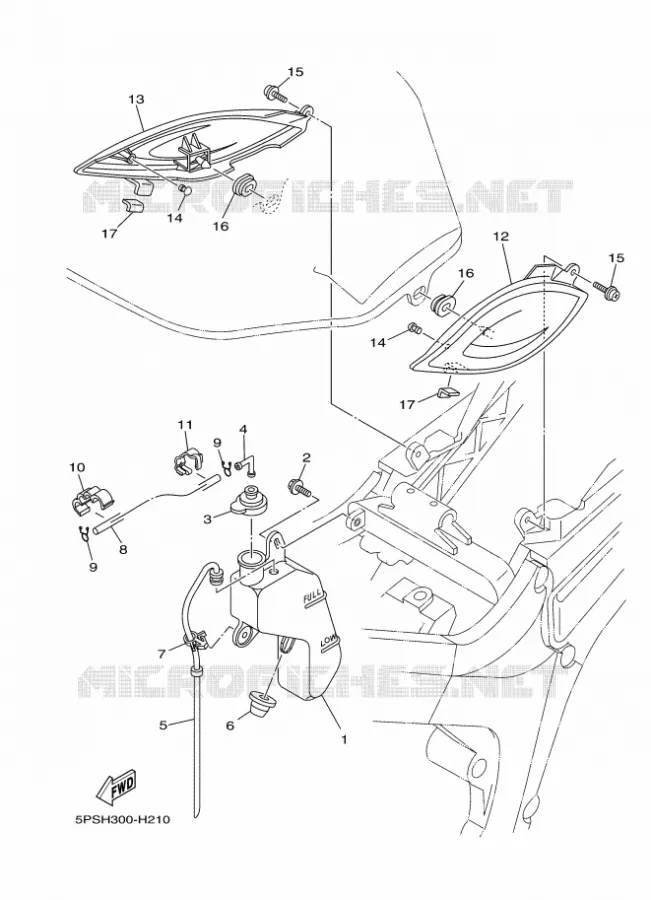 COUVERCLE LATERAL Yamaha MOTO 900 2010 TDM  TDM900