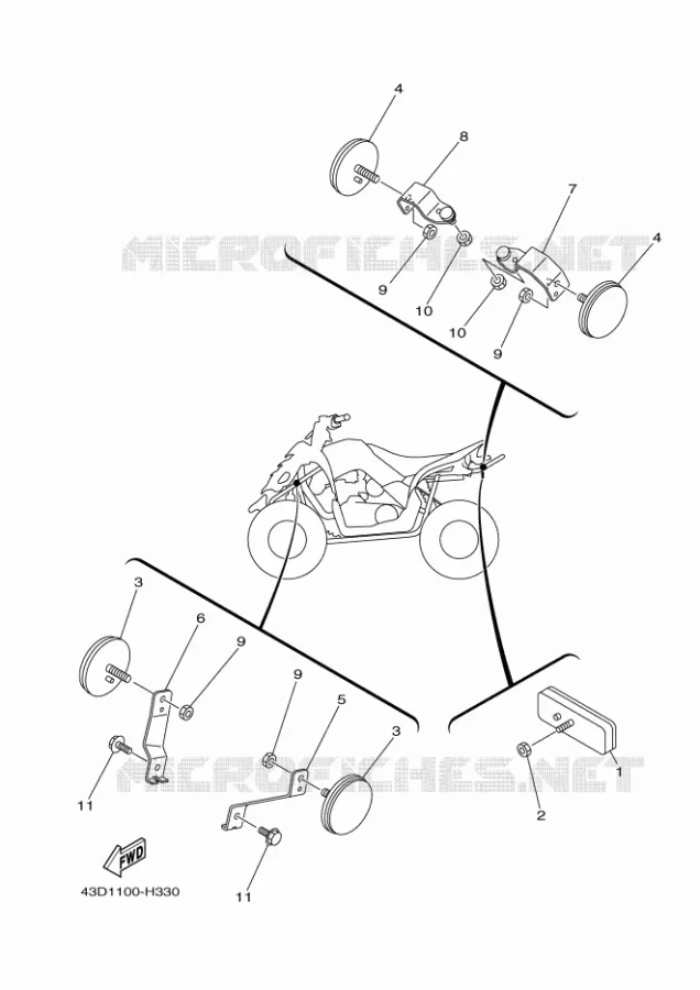 PARTIE ELECTRIQUE 2 Yamaha QUAD 90 2013 RAPTOR  YFM90R