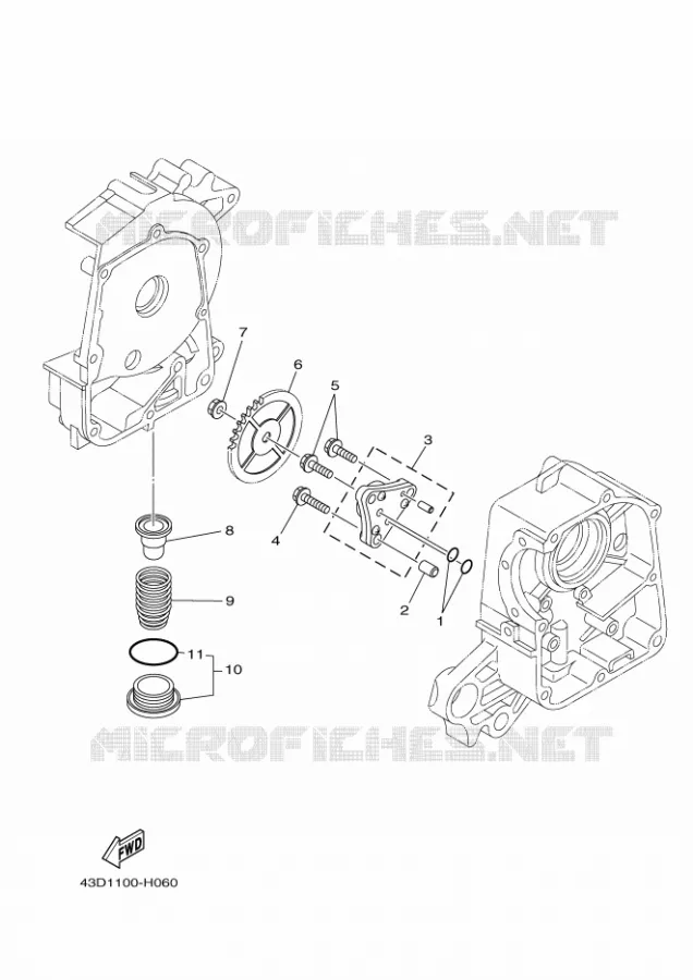 POMPE A HUILE Yamaha QUAD 90 2013 RAPTOR  YFM90R