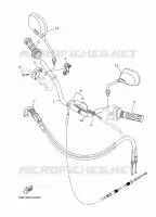 GUIDON ET CABLES pour Yamaha XTZ 2023