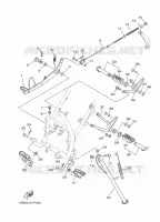 SUPPORT / REPOSE PIEDS pour Yamaha XTZ 2023