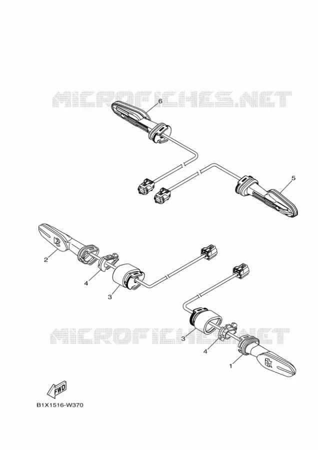 CLIGNOTANT Yamaha MOTO 300 2023 R3  YZF320-A
