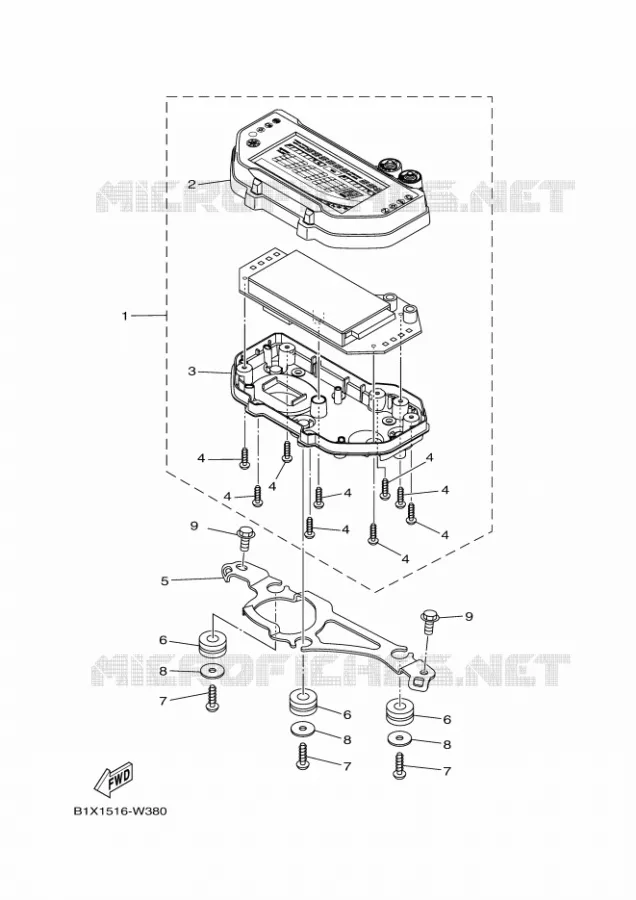COMPTEUR  Yamaha MOTO 300 2023 R3  YZF320-A