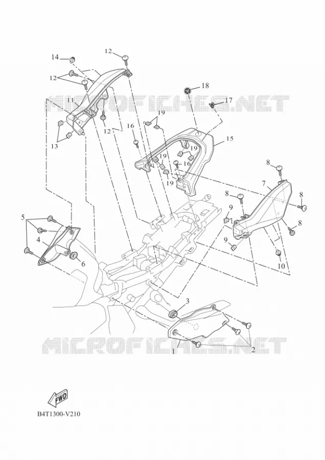 COUVERCLE LATERAL Yamaha MOTO 700 2023 TRACER  MTT690