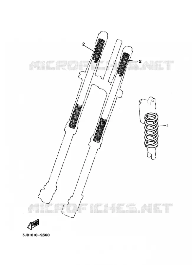 PIÈCES OPTIONNELLES Yamaha MOTO 250 2023 YZ  YZ250
