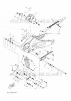 BRAS OSCILLANT / AMORTISSEUR pour Yamaha XSR 2023
