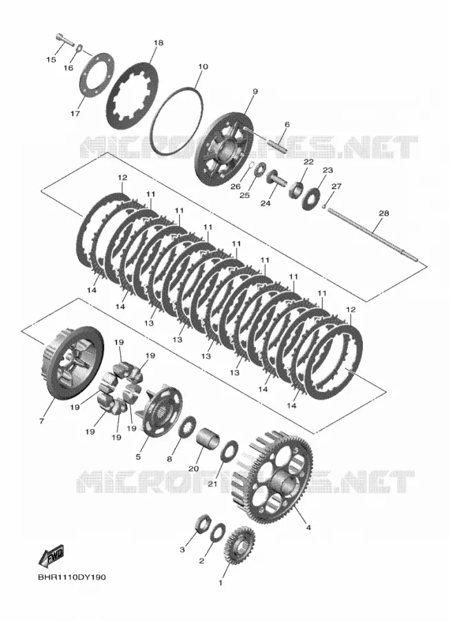EMBRAYAGE Yamaha MOTO 450 2023 YZF  YZ450F