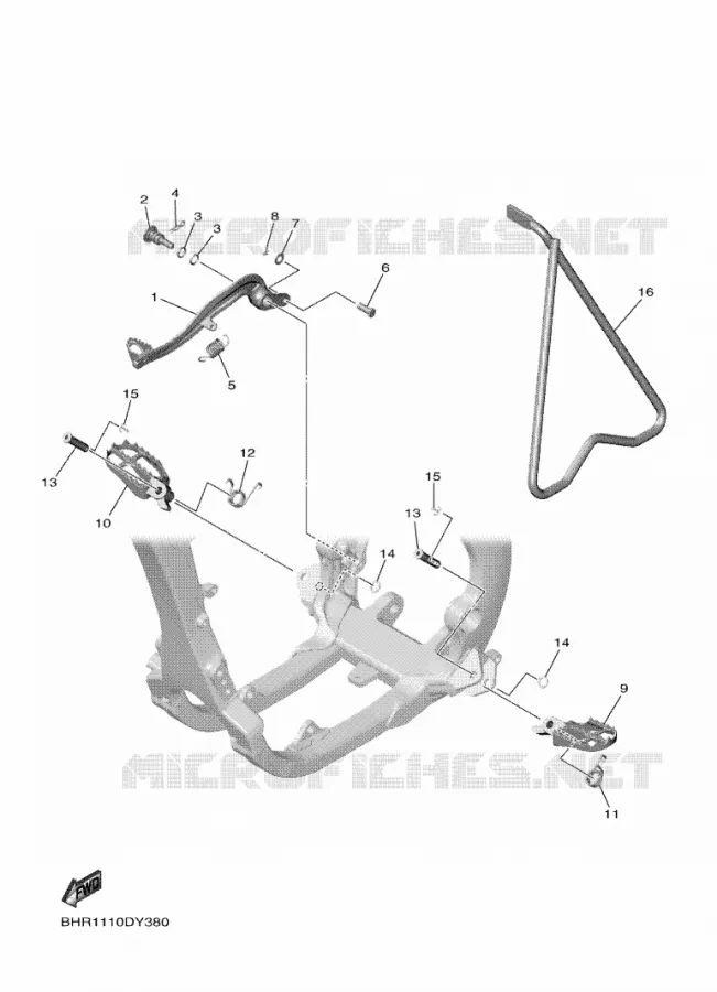 BEQUILLE / REPOSE PIEDS Yamaha MOTO 450 2023 YZF  YZ450F
