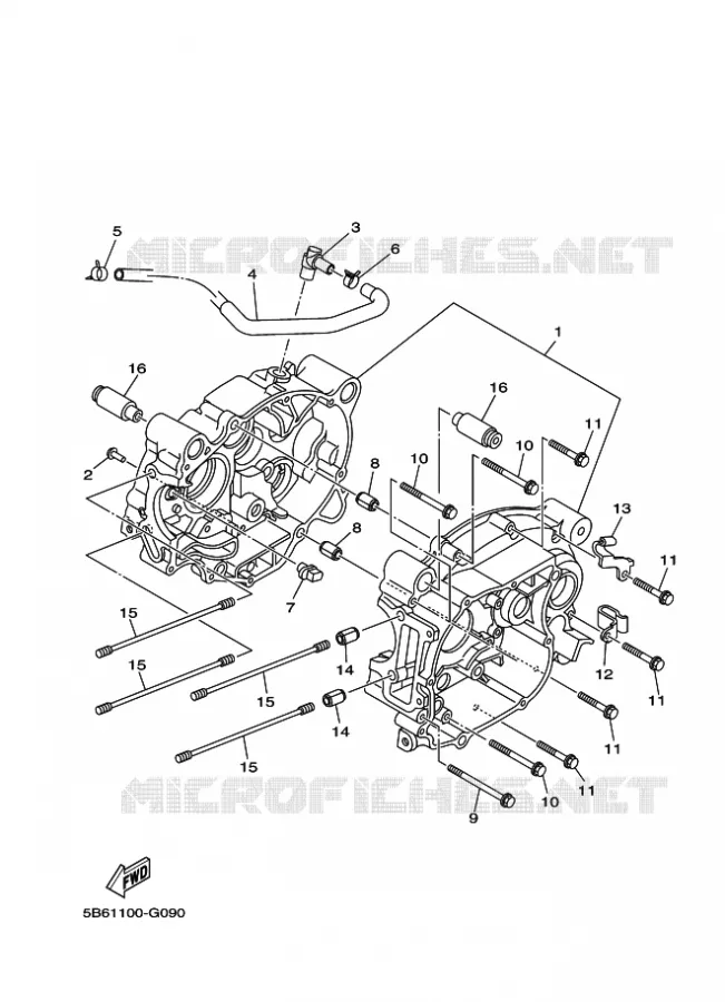CARTER MOTEUR Yamaha MOTO 110 2023 TTR  TT-R110E