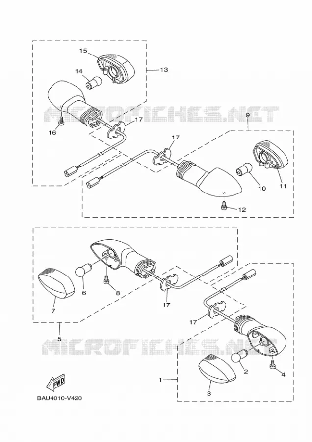 CLIGNOTANT Yamaha MOTO 700 2023 XTZ  XTZ690