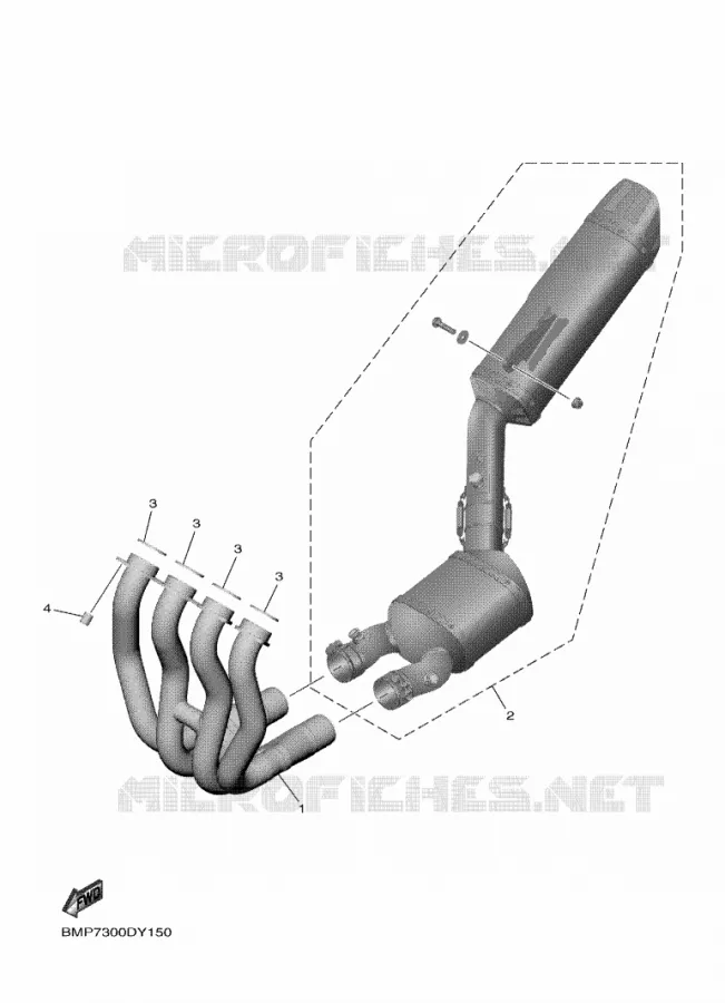 ECHAPPEMENT Yamaha MOTO 1000 2023 R1  YZF1000W