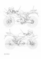 EMBLEME pour Yamaha R125 2023