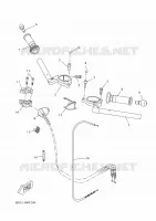 GUIDON ET CABLES pour Yamaha R125 2023