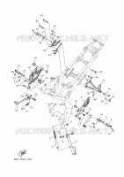 SUPPORT / REPOSE PIEDS pour Yamaha R125 2023