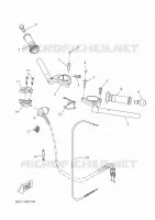 GUIDON ET CABLES pour Yamaha R125 2023