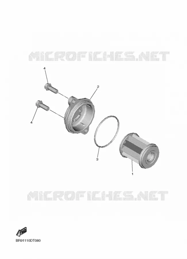 FILTRE A HUILE Yamaha MOTO 250 2023 YZF  YZ250F