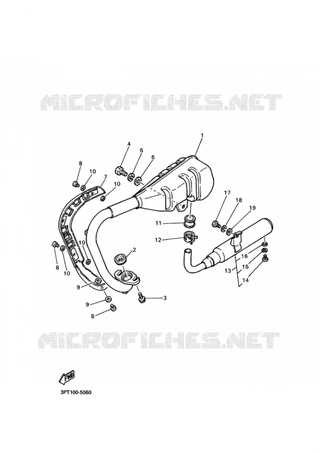 ECHAPPEMENT Yamaha MOTO 50 2023 PW  PW50
