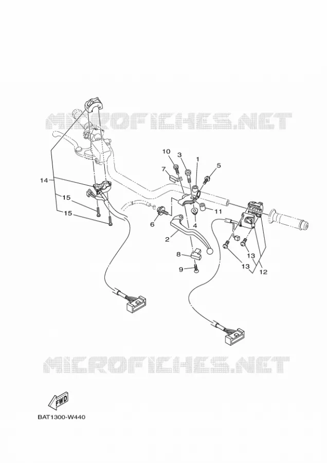 COMMODO / LEVIER Yamaha MOTO 700 2023 MT  MTN690