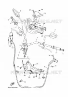 GUIDON ET CABLES pour Yamaha NMAX 2023