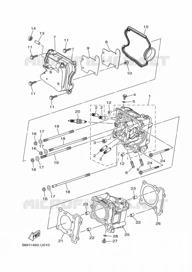 CYLINDRE Yamaha SCOOTER 150 2023 NMAX  GPD155-A