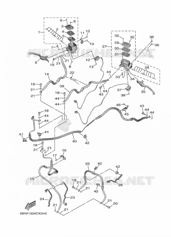 MAITRE CYLINDRE AVANT Yamaha SCOOTER 560 2023 TMAX  XP560D