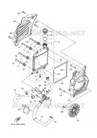 RADIATEUR / DURITES pour Yamaha TRICITY 2023