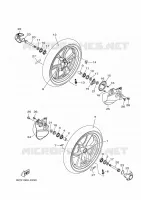 ROUE AVANT pour Yamaha TRICITY 2023