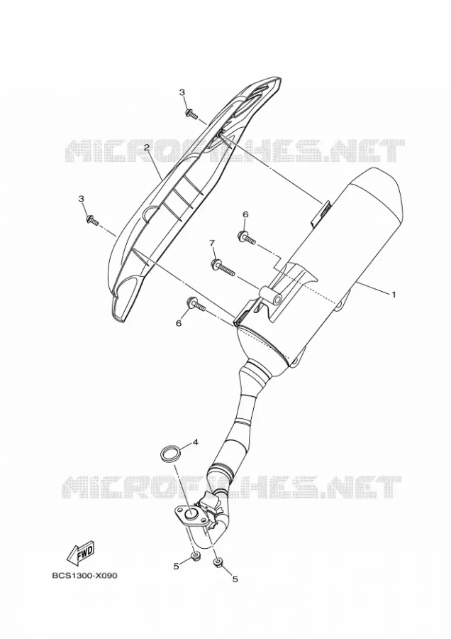ECHAPPEMENT Yamaha SCOOTER 155 2023 TRICITY  MWS155-A