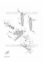 BRAS OSCILLANT / AMORTISSEUR pour Yamaha XMAX 2023