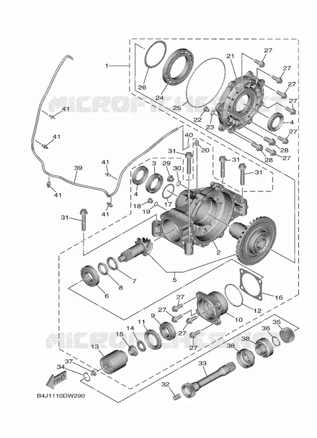 CARDAN Yamaha SIDE BY SIDE 1000 2023 WOLVERINE  YXF1000EW / YX10FRPAP