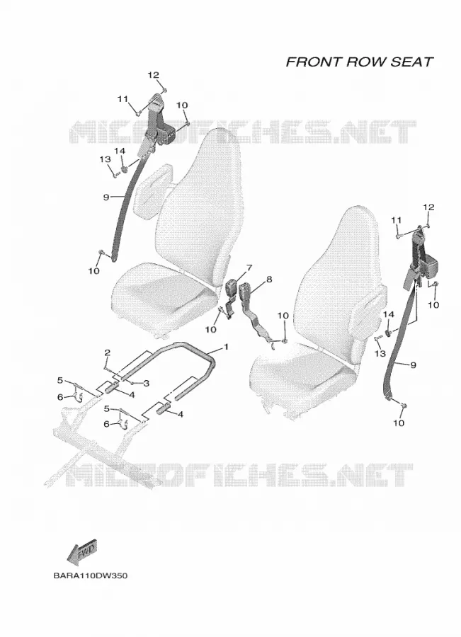 SELLE 2 Yamaha SIDE BY SIDE 850 2023 WOLVERINE  YXF850E / YX85FPAP