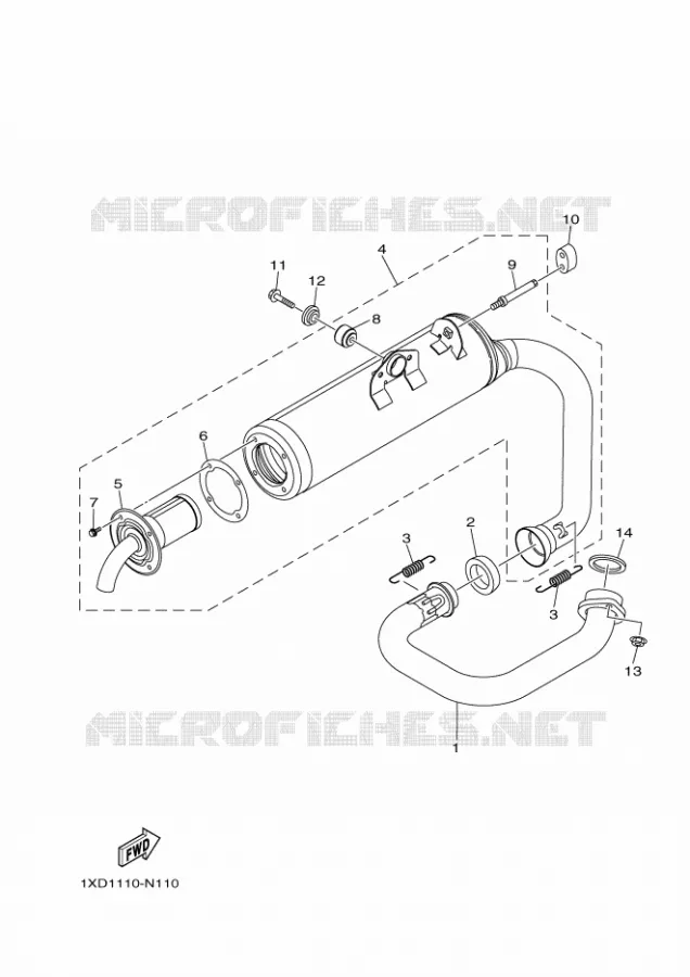 ECHAPPEMENT Yamaha SIDE BY SIDE 700 2023 VIKING  YXM700E / YX70MPP