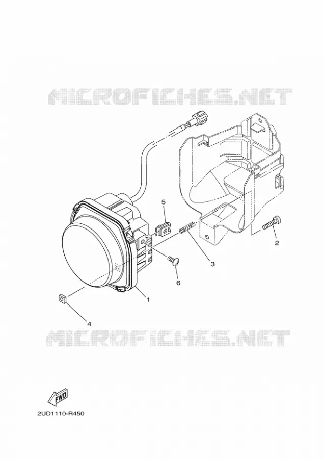 PHARE Yamaha QUAD 700 2023 GRIZZLY  YFM700FWAD