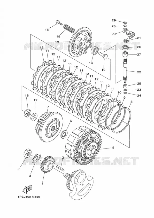 EMBRAYAGE Yamaha QUAD 700 2023 RAPTOR  YFM700R