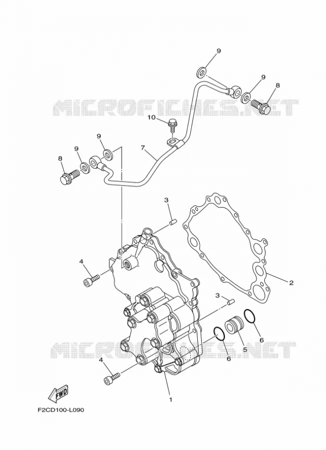 POMPE A HUILE Yamaha Waverunner 1800 2022 FX  FX1800D-X