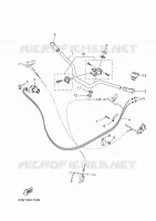 GUIDON ET CABLES pour Yamaha BOOSTER 2023