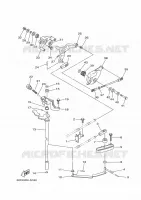 COMMANDE D'ACCELERATEUR pour Yamaha F100 2020