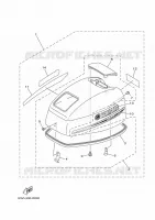 CARENAGE SUPERIEUR pour Yamaha 9.9F 2020